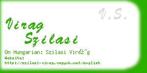 virag szilasi business card